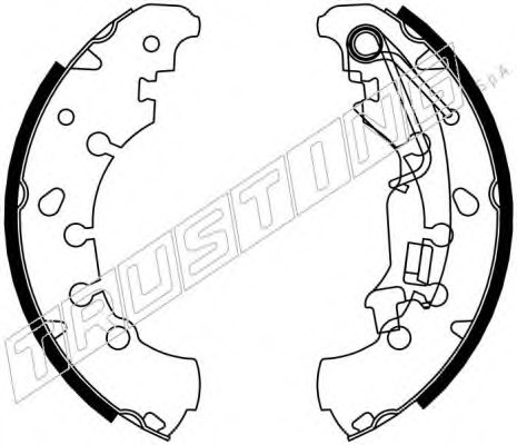 TRUSTING 7381 Brake Shoe Set